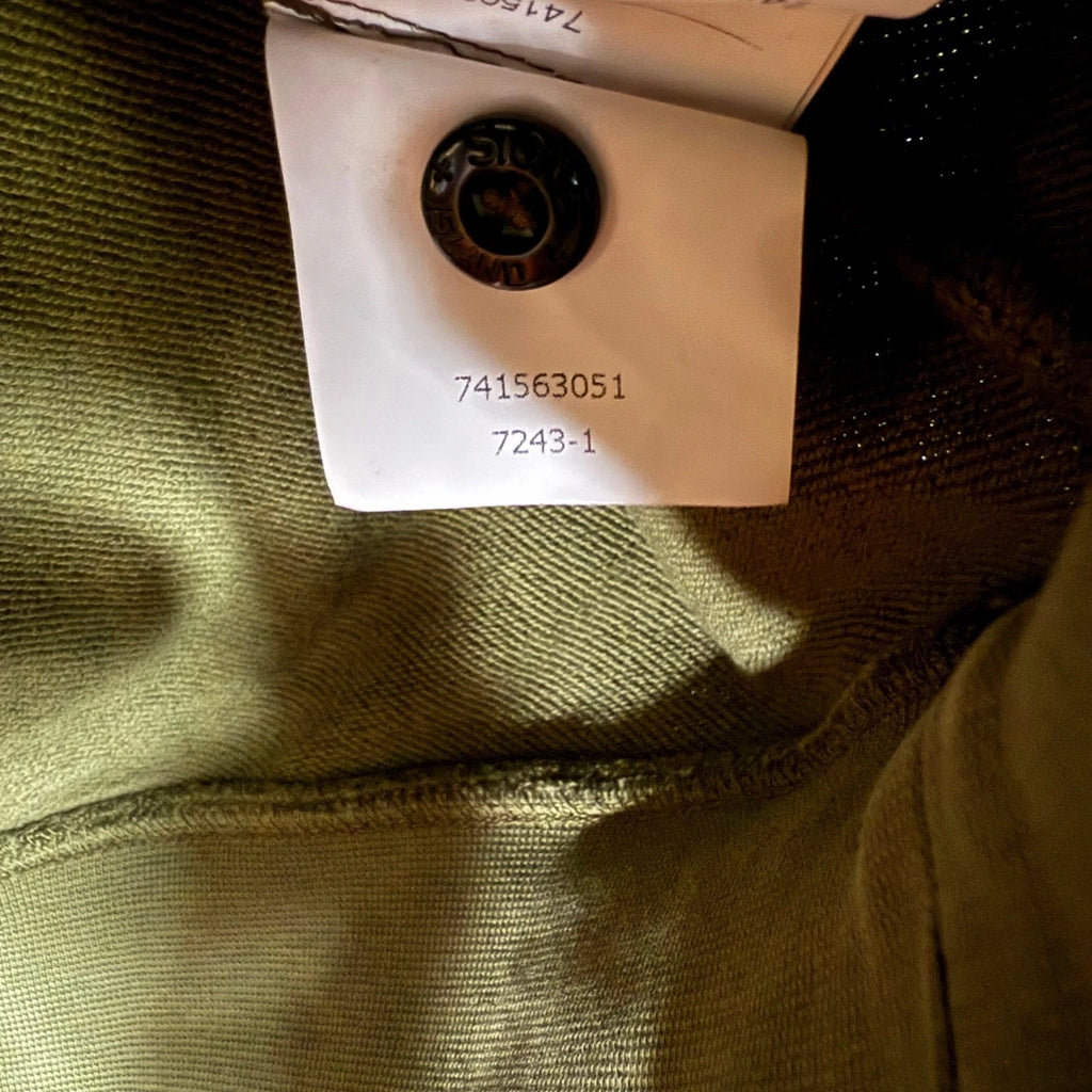 Stone Island Crewneck Sweatshirt Olive Green Mens Long Sleeve Badge Logo