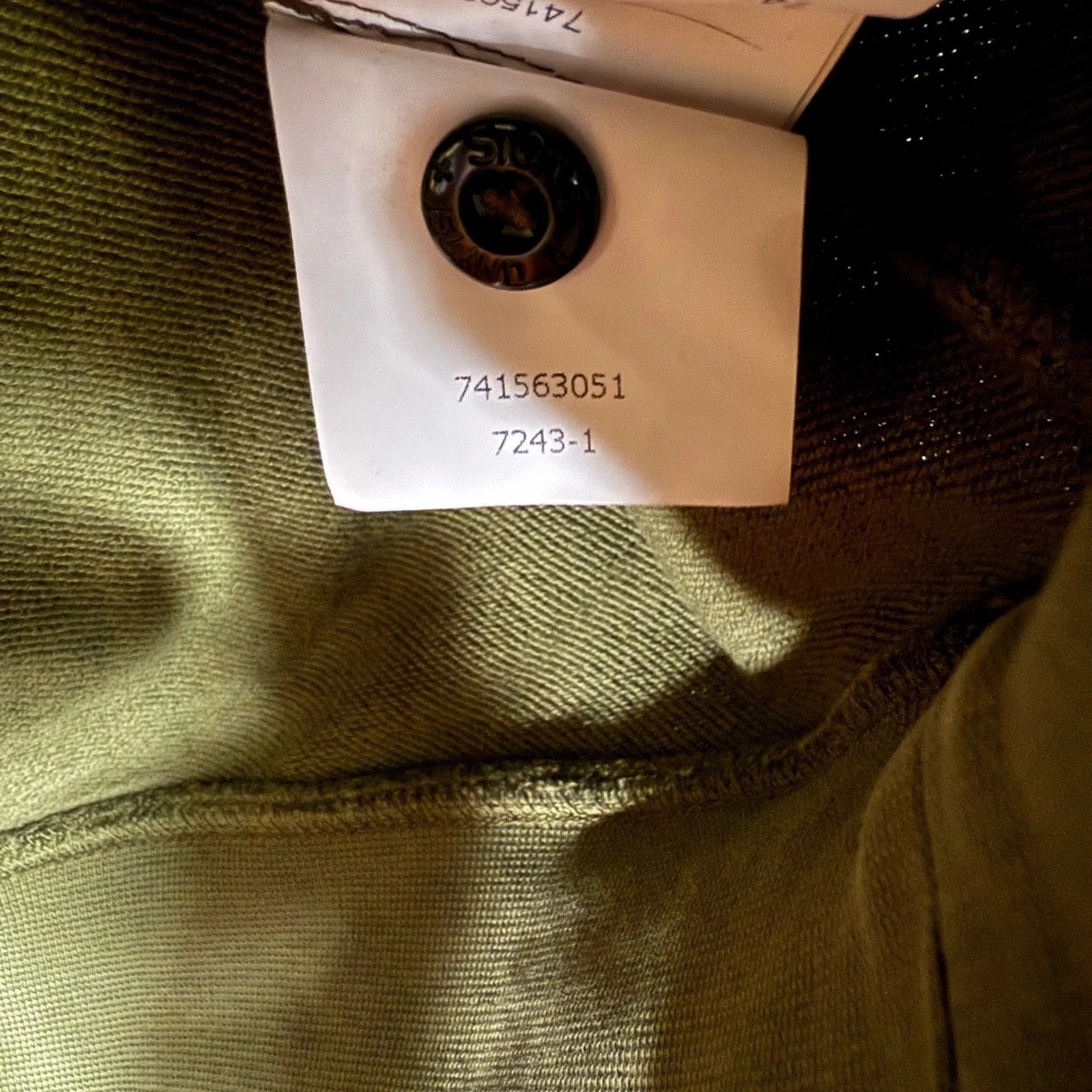 Stone Island Crewneck Sweatshirt Olive Green Mens Long Sleeve Badge Logo