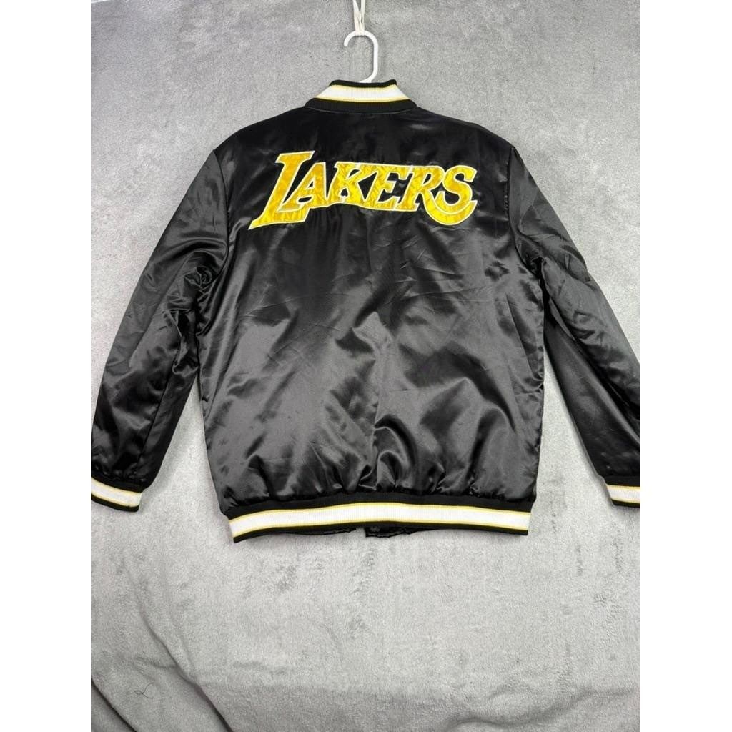 Los Angeles Lakers Satin Bomber Jacket NBA Officially Licensed Ultra Game Size S