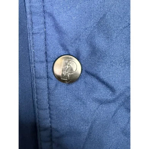 Pro Player Notre Dame Vintage 90s Puffer Jacket Blue Hooded XL Insulated