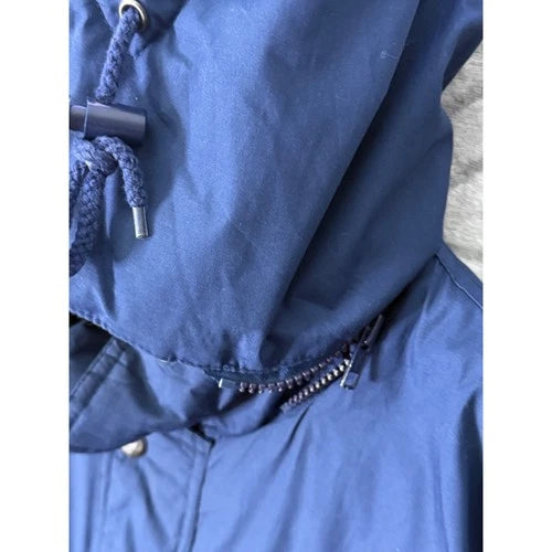Pro Player Notre Dame Vintage 90s Puffer Jacket Blue Hooded XL Insulated
